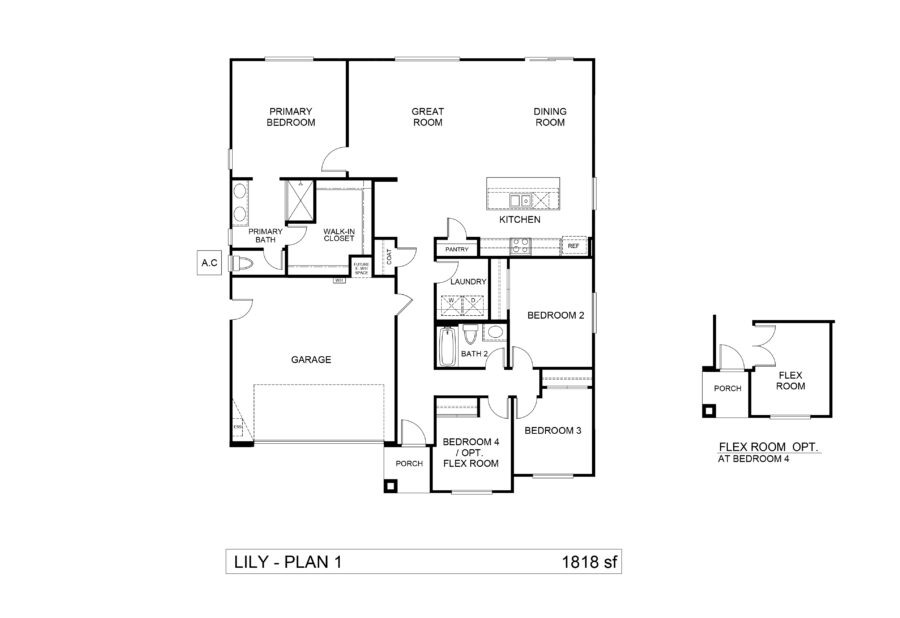 Pacific Lily Plan 1 Floor plan