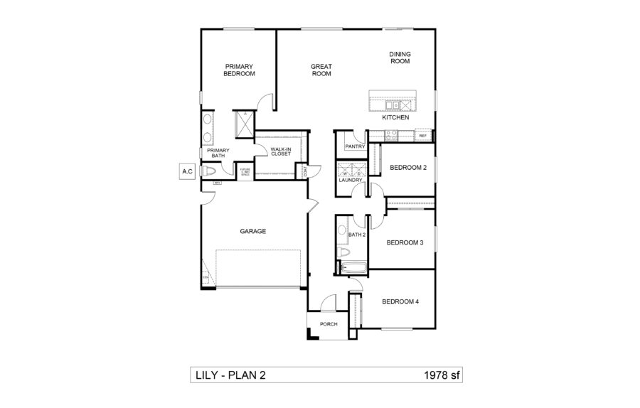 Pacific Lily Plan 2 Floor plan