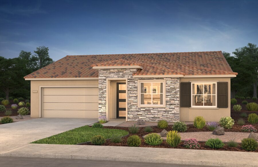 Pacific Lily Plan 1 Elevation C Contemporary Tuscan