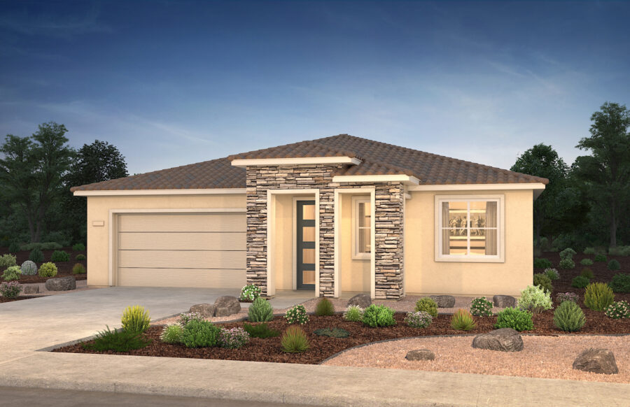 Pacific Lily Plan 3 Elevation C Contemporary Tuscan