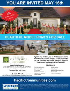 Broker event at Pacific Creekside on May 16